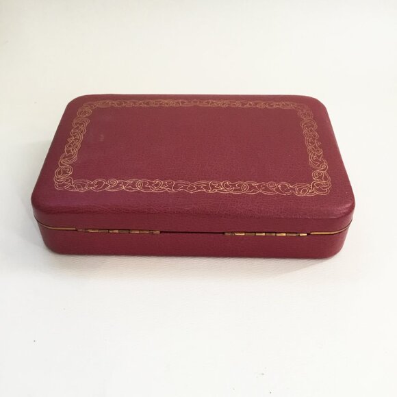 Vintage Farrington Red Texol Atomic Jewelry Box - Picture 2 of 6